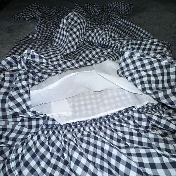 J. Crew Gingham Check Sleeveless Dress Size Medium - Picture 5 of 7